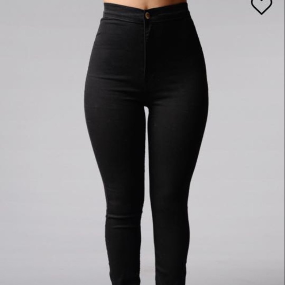 High Waisted Black Fashion Nova Jeans